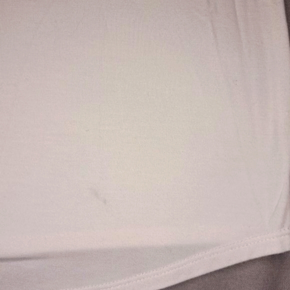 NEW SO Cap-Sleeved White Keyhole Tee Size XL - Picture 4 of 4